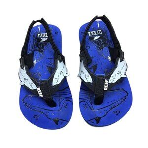 Reef Blue Shark Sandals 5/6 infant